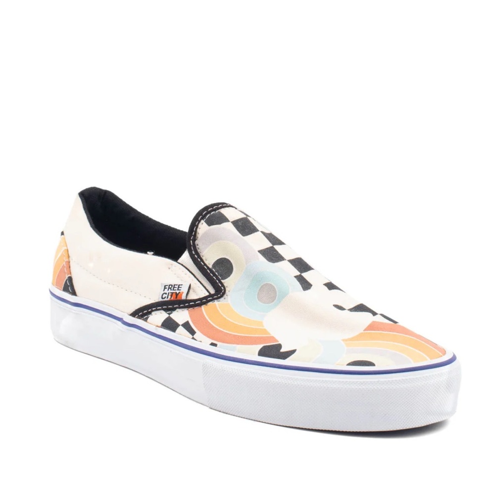 Freecity Women's Colorful Graphic Slip-On Sneakers